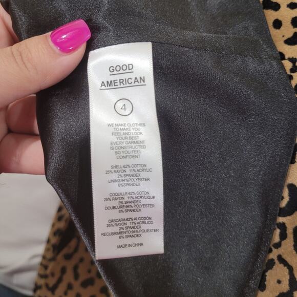 Good American Fit & Flatter Leopard Print Velveteen Blazer - Picture 12 of 16